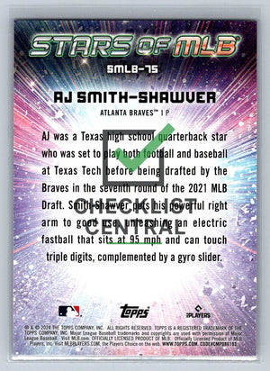 2024 Topps Stars of MLB A.J. Smith-Shawver #SMB-75