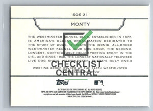 2024 Topps Allen & Ginter Westminster Stars of the Show Monty #SOS-31