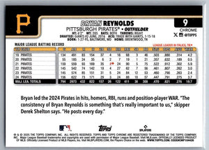 2025 Topps Chrome Prism Refractors Bryan Reynolds #9