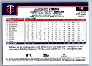 2025 Topps Chrome Refractors DaShawn Keirsey #19