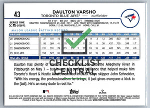 2024 Topps Daulton Varsho #43