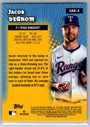 2025 Topps Chrome All Etch Jacob deGrom #CAE-5