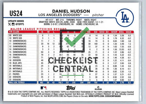 2024 Topps Update Daniel Hudson #US24