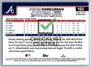 2025 Topps Spencer Schwellenbach #103 RC