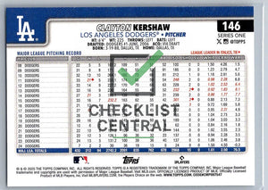2025 Topps Clayton Kershaw #146