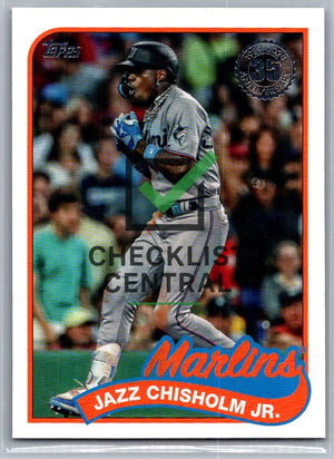 2024 Topps '89 Topps Jazz Chisholm Jr. #89B5
