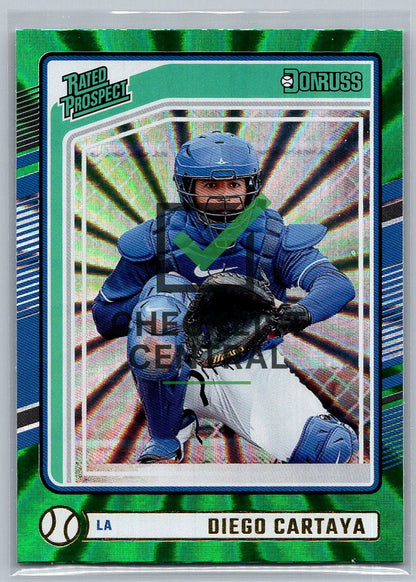 2024 Donruss Green Laser Diego Cartaya #172