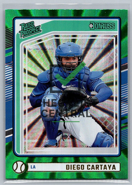 2024 Donruss Green Laser Diego Cartaya #172
