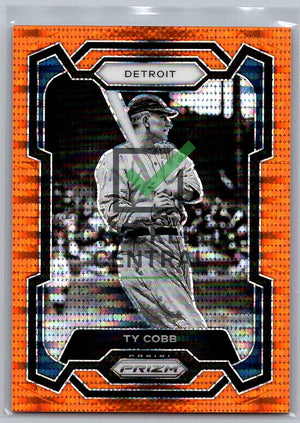 2024 Panini Prizm Prizms Orange Pulsar Ty Cobb #160 - 233/399
