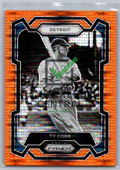 2024 Panini Prizm Prizms Orange Pulsar Ty Cobb #160 - 233/399