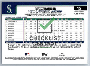 2025 Topps Mitch Haniger #15