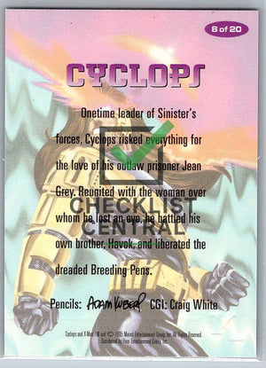 1995 Fleer Ultra X-Men Alternate X Cyclops #8