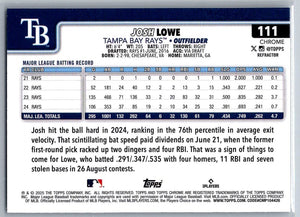 2025 Topps Chrome Refractors Josh Lowe #111