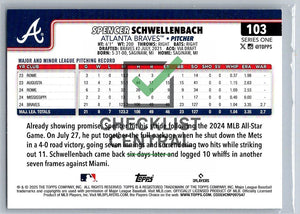 2025 Topps Spencer Schwellenbach #103 RC