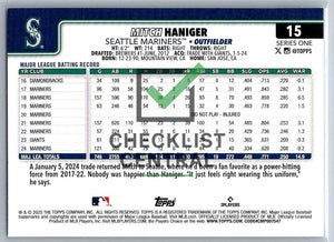 2025 Topps Mitch Haniger #15