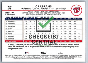2024 Topps C.J. Abrams #37