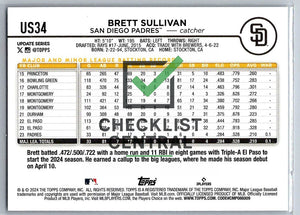 2024 Topps Update Brett Sullivan #US34