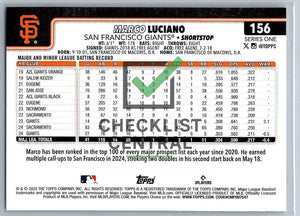 2025 Topps Marco Luciano #156