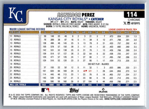2025 Topps Chrome RayWave Refractors Salvador Perez #114