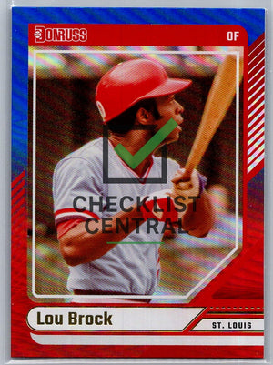 2024 Donruss Red and Blue Lou Brock #72
