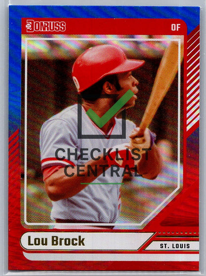 2024 Donruss Red and Blue Lou Brock #72