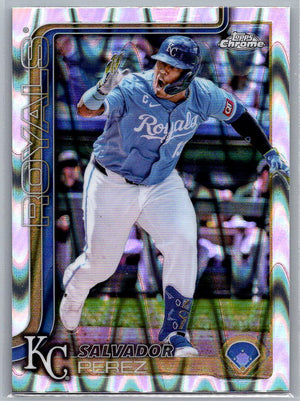 2025 Topps Chrome RayWave Refractors Salvador Perez #114