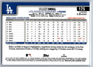 2025 Topps Chrome RayWave Refractors Blake Snell #175