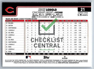 2025 Topps Nick Lodolo #21