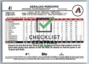 2024 Topps Geraldo Perdomo #41