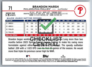 2024 Topps Brandon Marsh #71