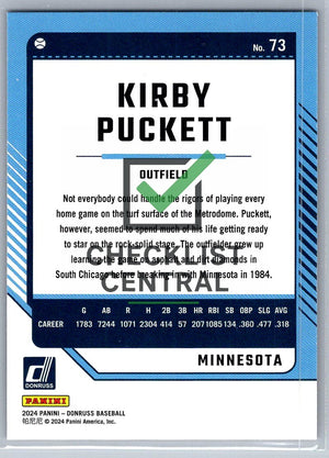 2024 Donruss Red and Blue Kirby Puckett #73