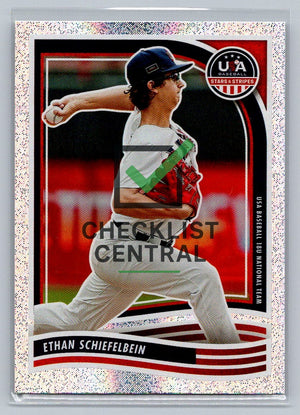 2024 Panini USA Baseball Stars & Stripes Opening Day Ethan Schiefelbein #86