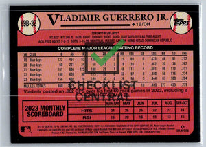 2024 Topps '89 Topps Vladimir Guerrero Jr. #89B32