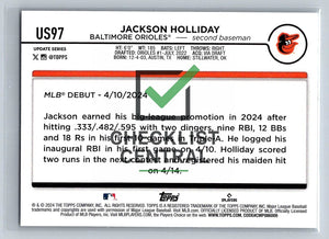 2024 Topps Update Jackson Holliday #US97