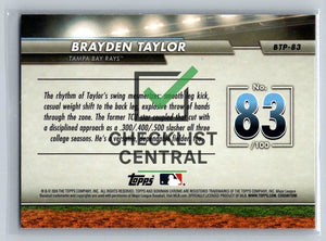 2024 Bowman Chrome Scouts Top 100 Brayden Taylor #BTP-83