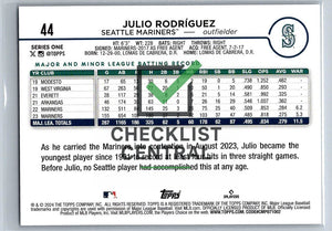 2024 Topps Julio Rodríguez #44