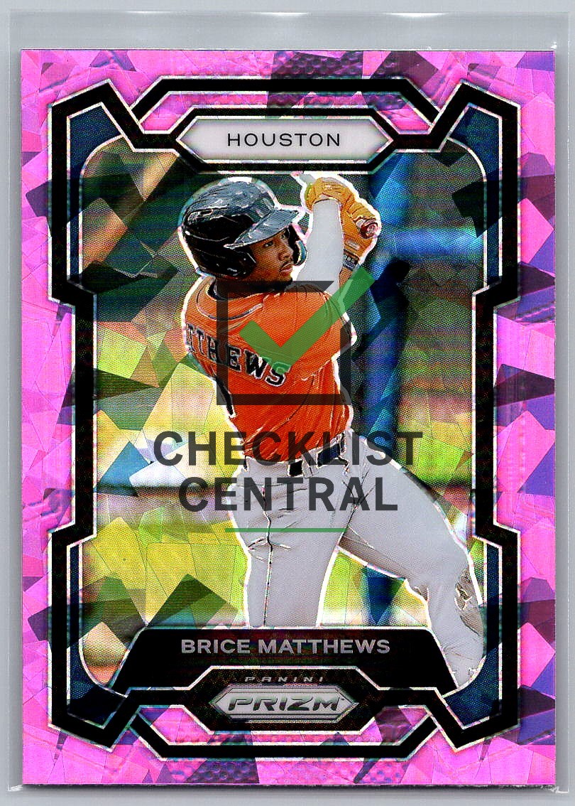 2024 Panini Prizm Prizms Pink Ice Brice Matthews #170
