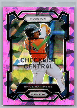 2024 Panini Prizm Prizms Pink Ice Brice Matthews #170