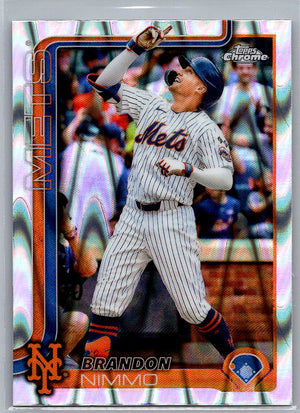 2025 Topps Chrome RayWave Refractors Brandon Nimmo #280