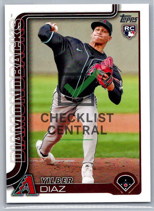 2025 Topps Yilber Diaz #104 RC