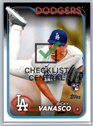 2024 Topps Update Ricky Vanasco #US38 RC