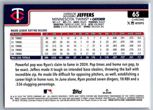 2025 Topps Chrome X-Fractors Ryan Jeffers #65