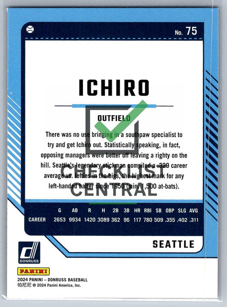 2024 Donruss Red and Blue Ichiro #75
