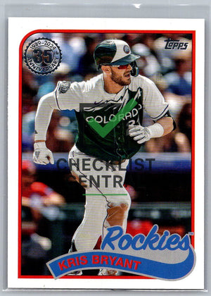 2024 Topps '89 Topps Kris Bryant #89B37
