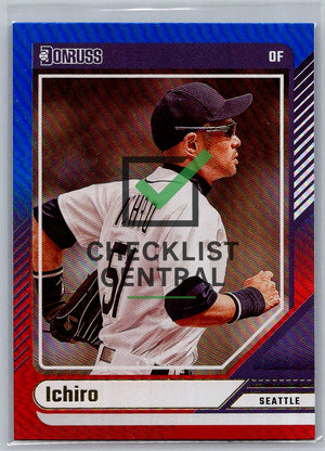 2024 Donruss Red and Blue Ichiro #75