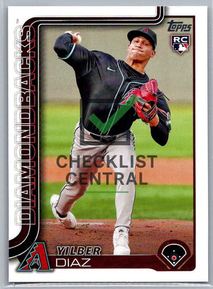 2025 Topps Yilber Diaz #104 RC