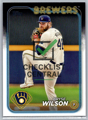 2024 Topps Update Bryse Wilson #US45