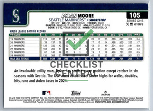 2025 Topps Dylan Moore #105