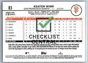 2024 Topps Keaton Winn #83