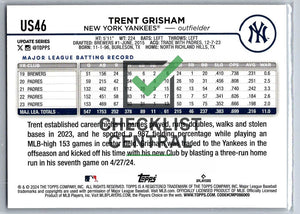 2024 Topps Update Trent Grisham #US46